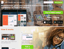 Tablet Screenshot of doublescreen.com